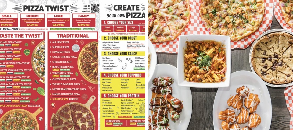 Pizza Twist Menu